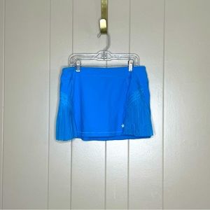 Alo Yoga Tennis Skirt Skort blue ruffle mini